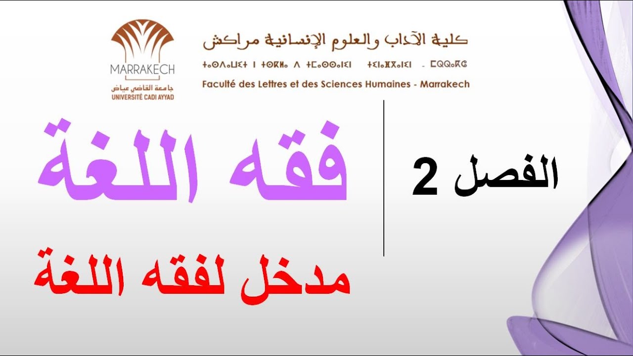 فقه اللغة - مدخل لفقه اللغة