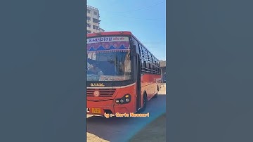 GSRTC bus in Navsari 🚌🚌🌍🌍🌳🌳
