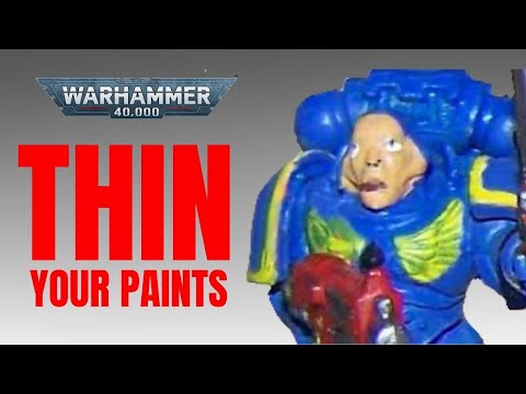 If you have troubles THINNING your paints, watch THIS