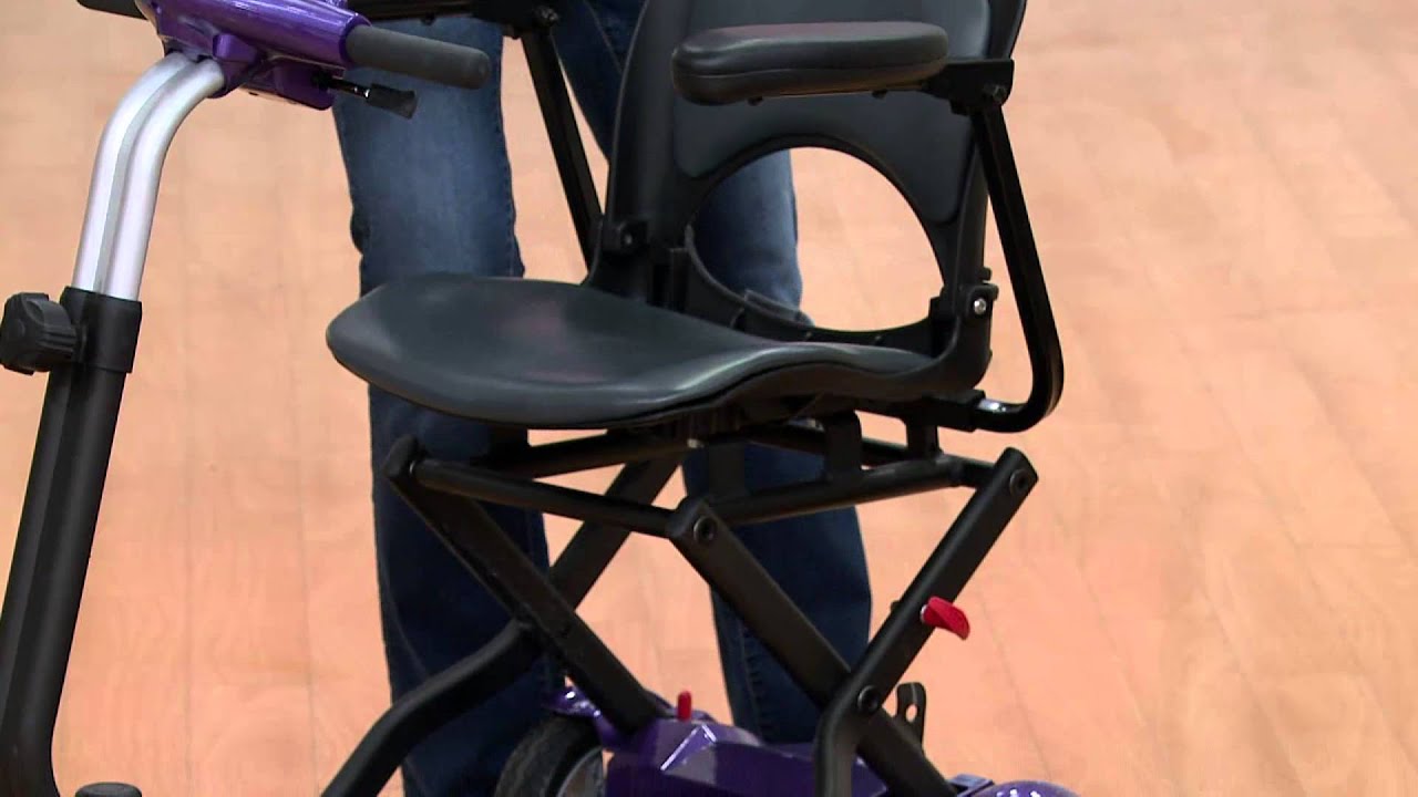 EV Rider Folding Mobility Scooter with Arm Rests with Albany Irvin