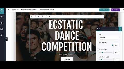 EventCreate Support: Edit Text in Custom Website