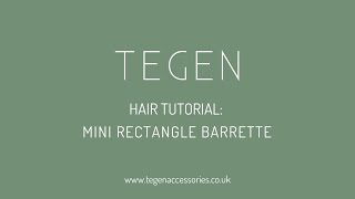 How To Use A Barrette To Hold Small Sections Of Hair
