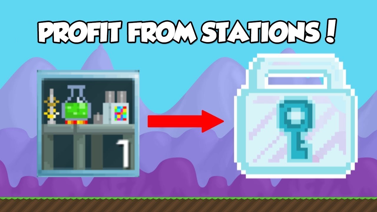 Growtopia | How To Get Rich With Science Stations ~ EARN 100 + Wls
