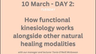 How Functional Kinesiology works with other natural modalities-LIVE 2:National Kinesiology Week 2026