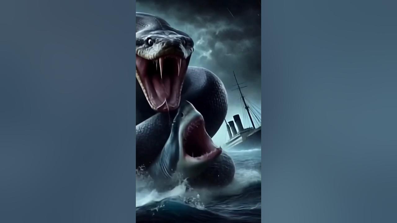 A python vs shark #art #naturephotography #naturelovers - YouTube