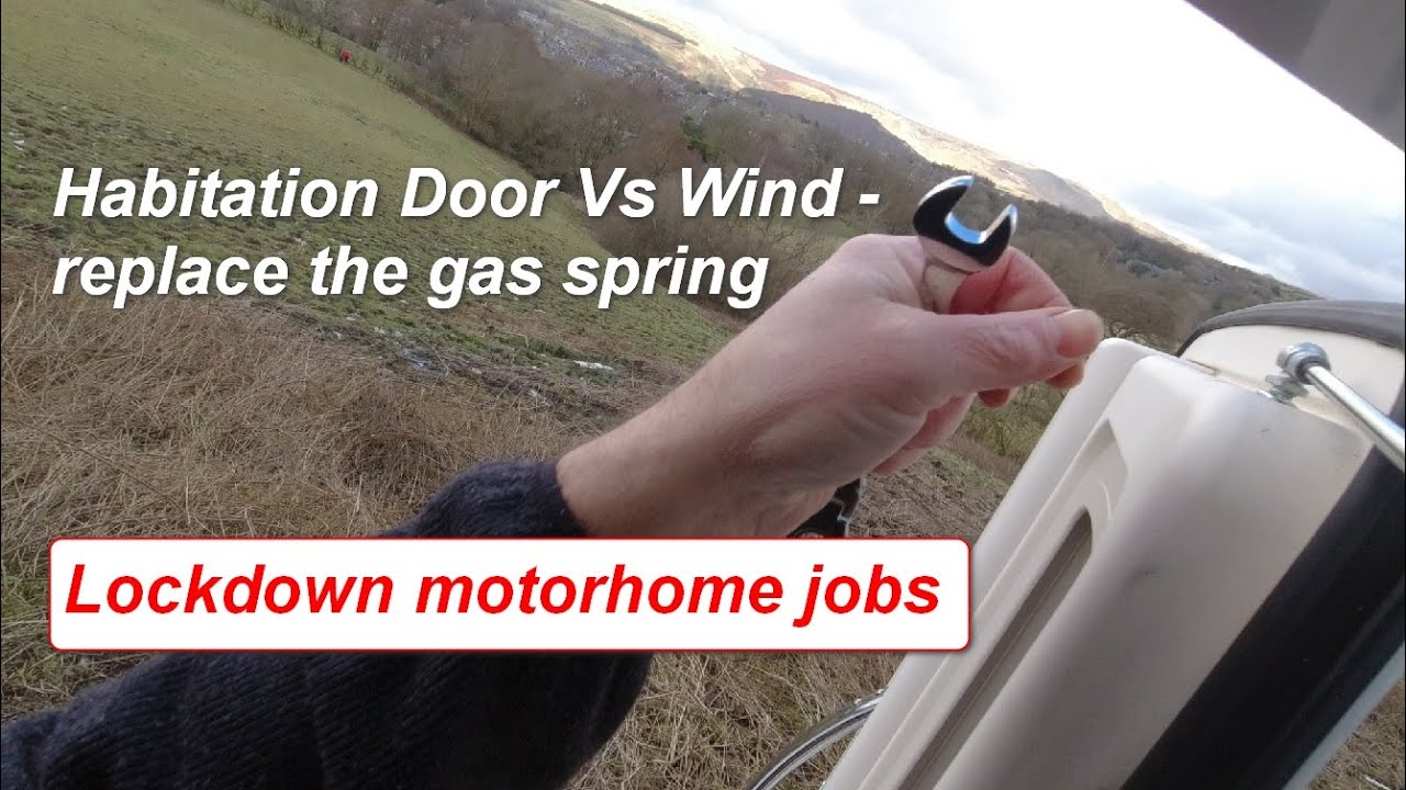 Replace the habitation door gas spring