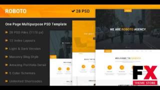 Preview Roboto - One Page Multi-Purpose PSD Template TForest