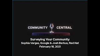 Community Central: Surveying Your Community