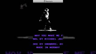 Michael Jackson - The Way You Make Me Feel - NES 8-bit cover
