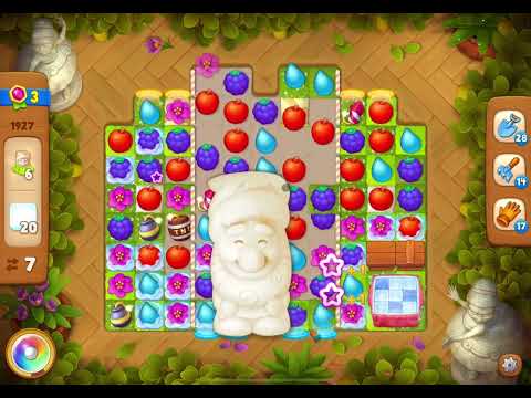 GardenScapes Level 1927 no boosters (15 moves)