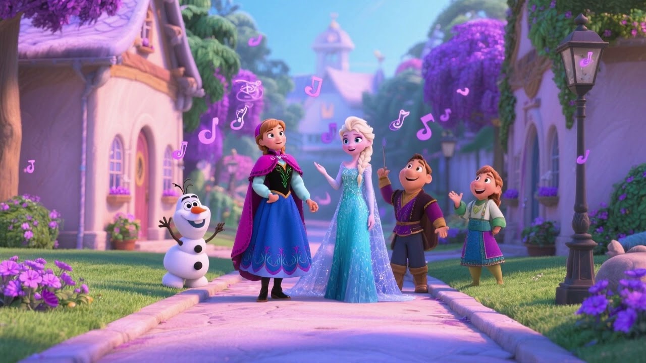 Elsa and Lovely Lavender Lane 💜🌸❄️ | Magical Kids Song & Nursery Rhyme