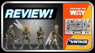 Star Wars The Vintage Collection Geonosian Warriors  4 Pack | AOTC Battle of Geonosis Review!