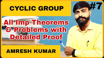 Cylic group | properties of cyclic group | important theorems of cyclic group | group theory