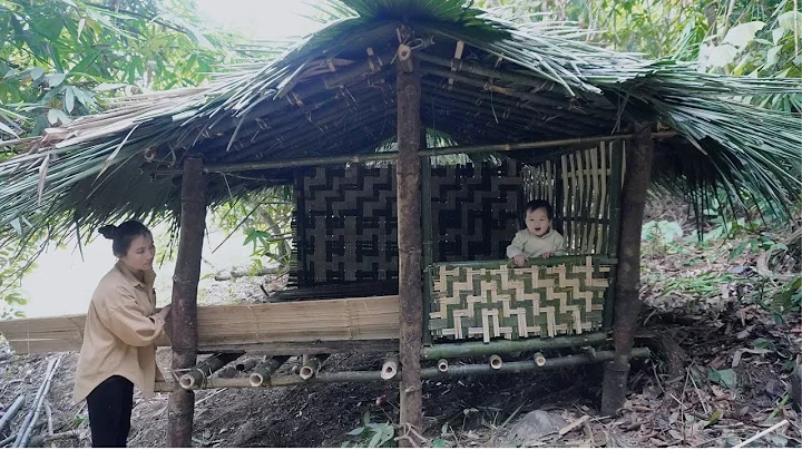 Full Video: 755 Busy Days Alone With My Little Daughter Building A Bamboo House In The Deep Forest