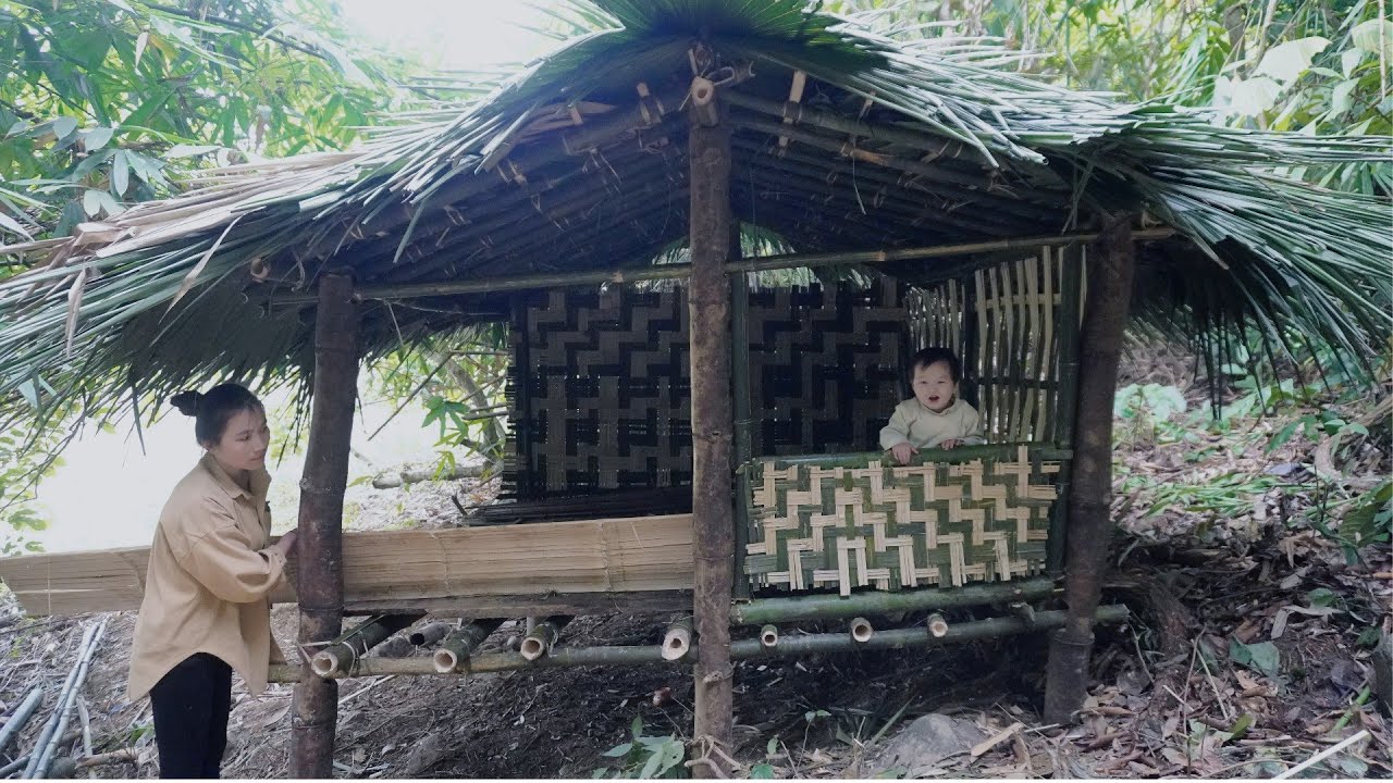 Full Video: 755 Busy Days Alone With My Little Daughter Building A Bamboo House In The Deep Forest