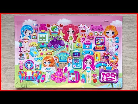 Video Đồ chơi dán hình thay váy đầm cho công chúa chibi xinh... - youtube