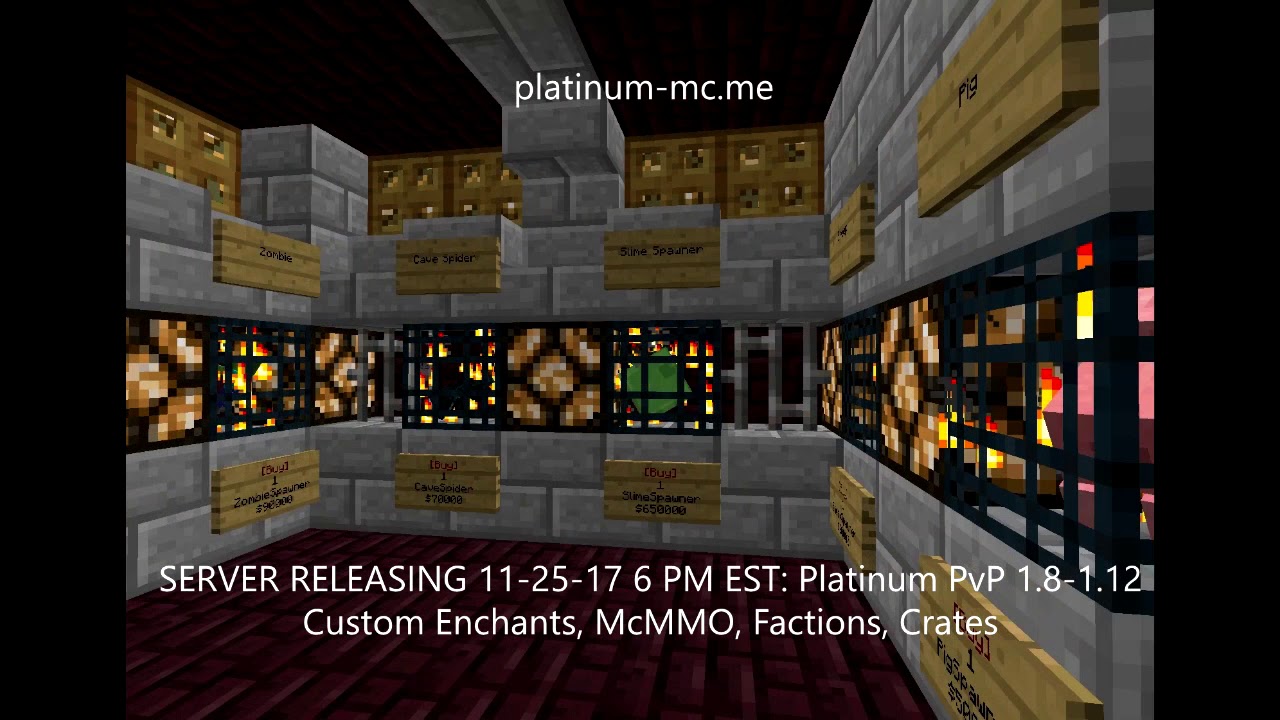 PLATINUM PVP SERVER RELEASE - 25th NOVEMBER 6 PM EST - $200 F TOP - YouTube