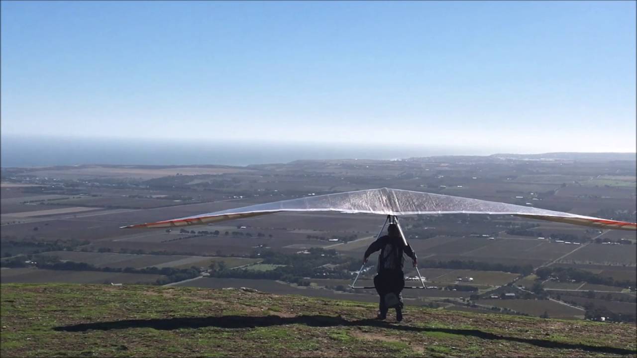 Hang gliders and Wedge Tailed Eagle at Mount Terrible.