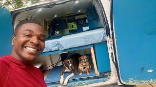 Van Camping In The Middle Of Nowhere
