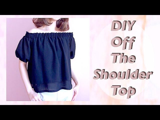 DIY Off the Shoulder Top // オフショルダーブラウスの作り方ㅣmadebyaya