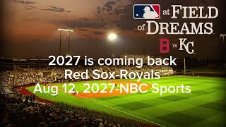 Via@MLB at Field of Dreams is coming back for 2027: Baseball edit #baseball #highlights #baseballszn