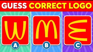 Guess The Correct Logo 🤔✅ | 30 Famous Logos | Logo Quiz 2025