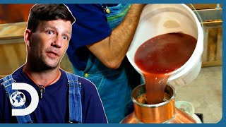 Moonshine Expert Unveils His Irresistible & Tasty Blue Corn Whiskey! | Moonshiners: Master Distiller