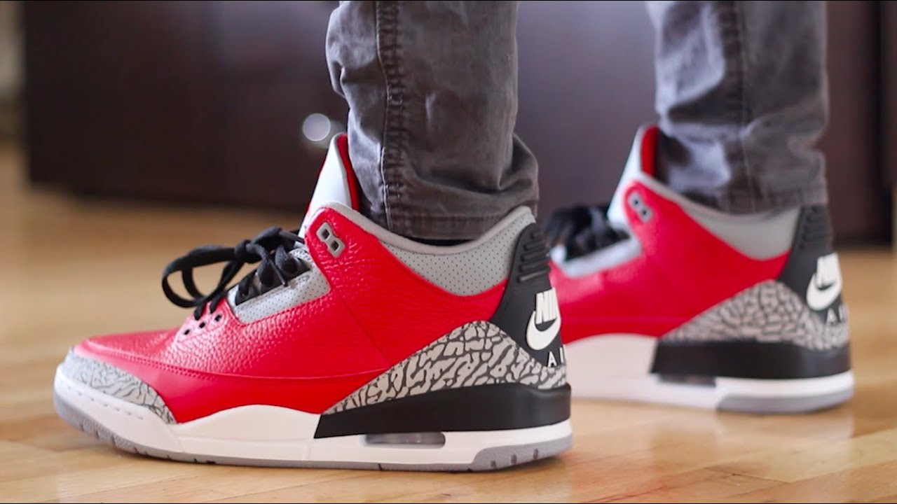 jordan 3 red cement outfit