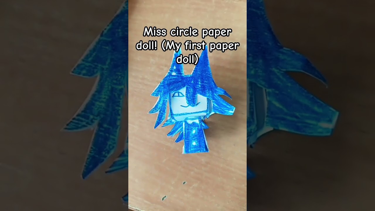 Miss circle paper doll! | 