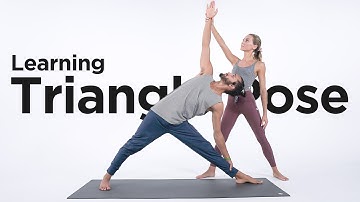 How to Practice Triangle Pose + Reverse Triangle Pose | Learning Yoga