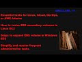 AWS Class 17: Operational Tasks of EBS - Part 2