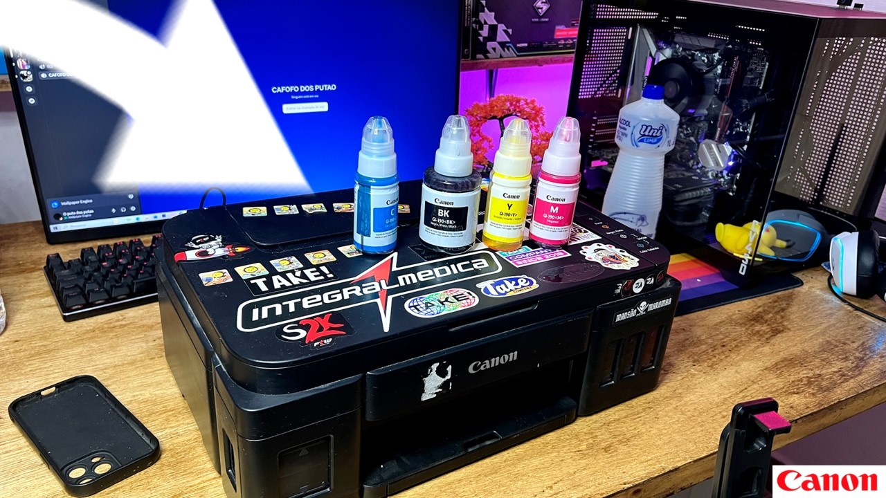 COMO ABASTECER DE TINTA A IMPRESSORA CANON G3010/G3111 PASSO A PASSO! PIXMA 190 #2