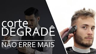 corte degrade para cabelo liso