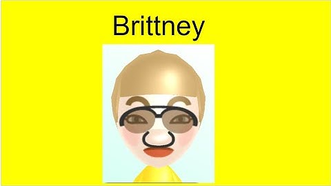 E notes custom Wii Sports CPU Mii Tutorial: Brittney