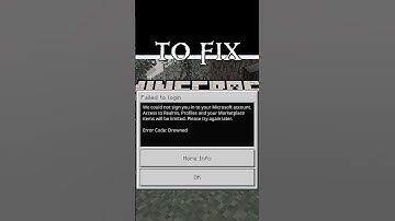 How to FIX DROWNED ERROR CODE in MINECRAFT BEDROCK on PC Failed to Login #minecraft  #drowned #error