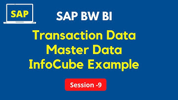 Cumulative Key Figures | Master Data & InfoCube Tutorial | Transaction Data Loading in  Example