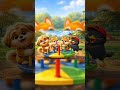 The whole gang is at the playground! 🛝 | Kids Song for Toddlers 🎶 #nurseryrhymes #kidssong #shorts