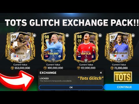 TOTS GLITCH!! 99/98 OVR FREE REWARD EXCHANGE PACK FC MOBILE 24 | TOTS EVENT GUIDE FC MOBILE!