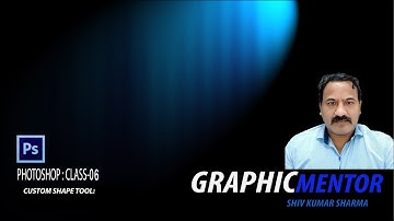 Adobe photoshop cs6 CUSTOM SHAPE TOOL For Graphic Designers