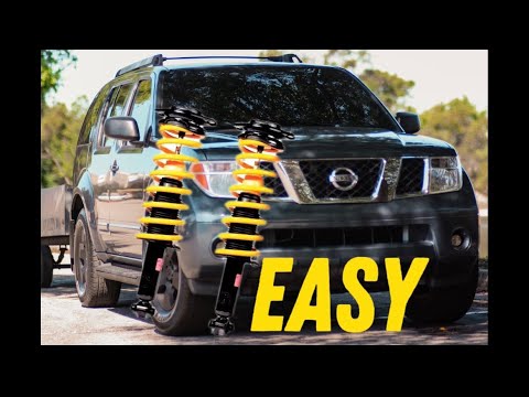 2005 to 2012 nissan pathfinder front struts replacement - YouTube