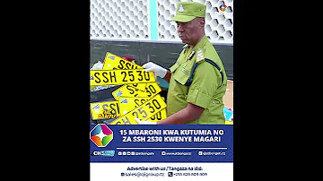 15 MBARON KWA PALTE NAMBA ZA SSH 2030 