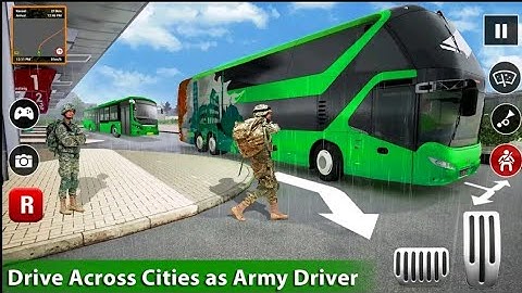 Army Bus Simulator 2022 - Military Coach Transporter New Bus Unlocked Android Gameplay