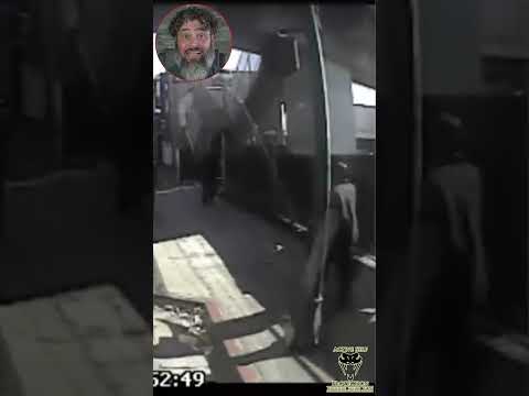 Bus Driver Thinks Fast To Stop Random Hammer Attack