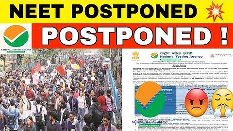 NEET UG POSTPONED 2022 LATEST NEWS TODAY