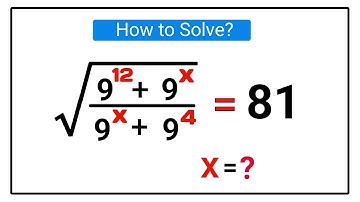 A Nice Exponential Problem with Square Root || Math Olympiad Question