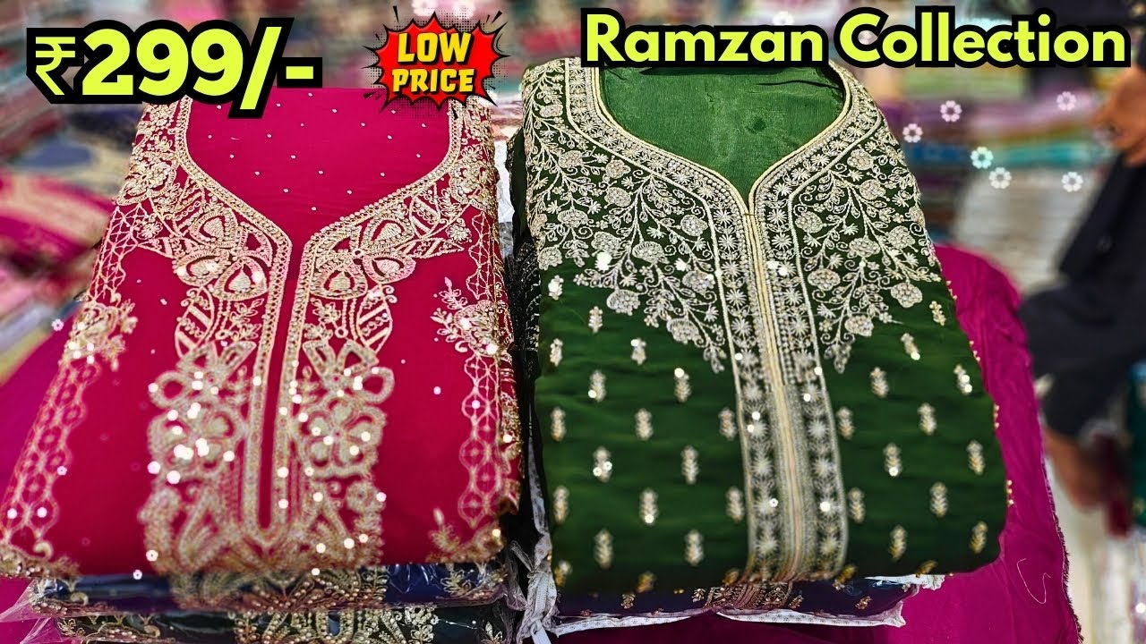 Hyderabad Wholesale Fancy Work Dress Materials ❤️ Readymade Pakistani Suits