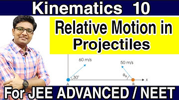 Relative Motion in Projectile | 2 - D Relative Motion | Numericals | Kinematics | JEE | NEET Physics