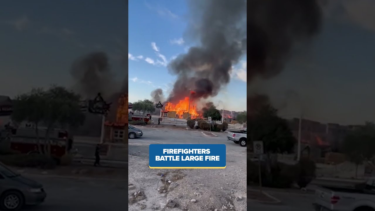 Massive Fire Erupts At Apartment Construction Site In North Las Vegas
