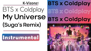 Coldplay x BTS - My Universe (SUGA’s Remix) | Clean Instrumental