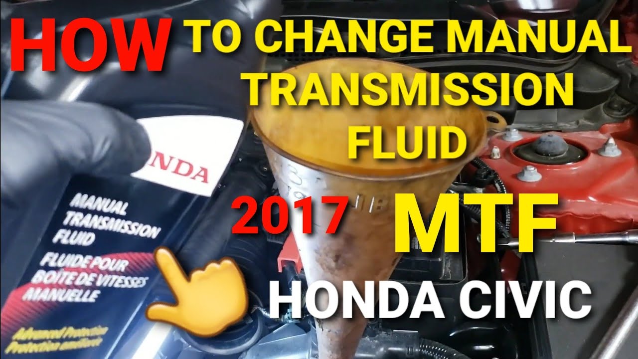 HONDA CIVIC MANUAL TRANSMISSION FLUID CHANGE - YouTube